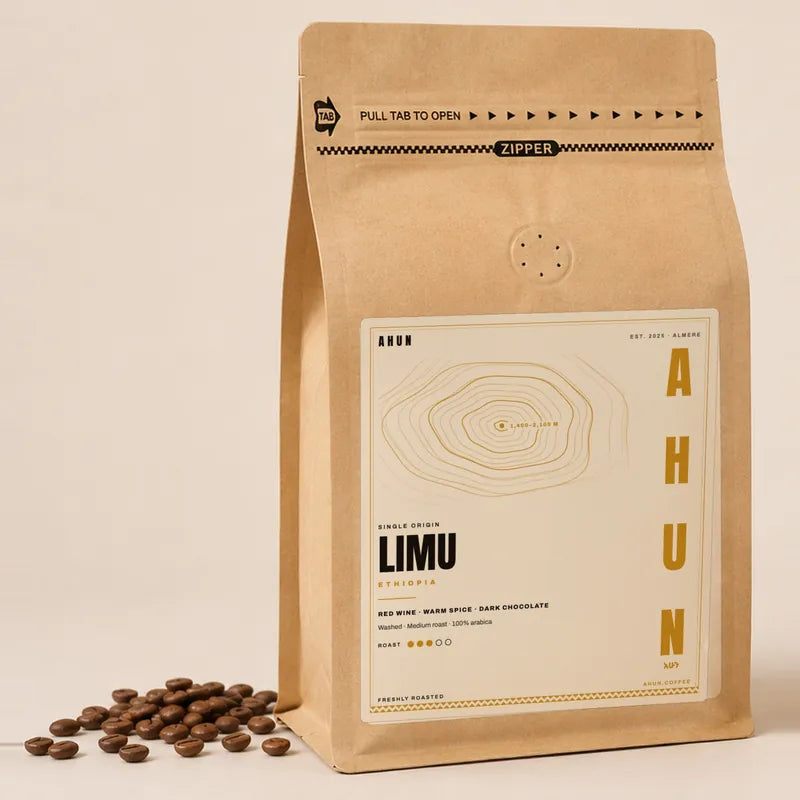 Bag of AHUN Limu, single origin Ethiopia